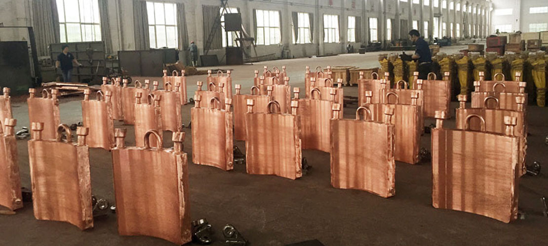Submerged Arc Furnace Direct Cooling Type Electrode Copper Tile